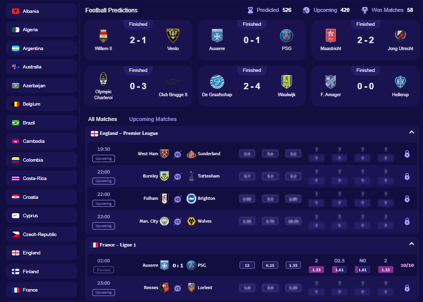 Football predictions 